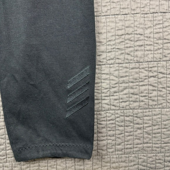 Adidas Sweatpants Men Large Black Open Hem Basketball Workout Gym Sportswear - Picture 7 of 12